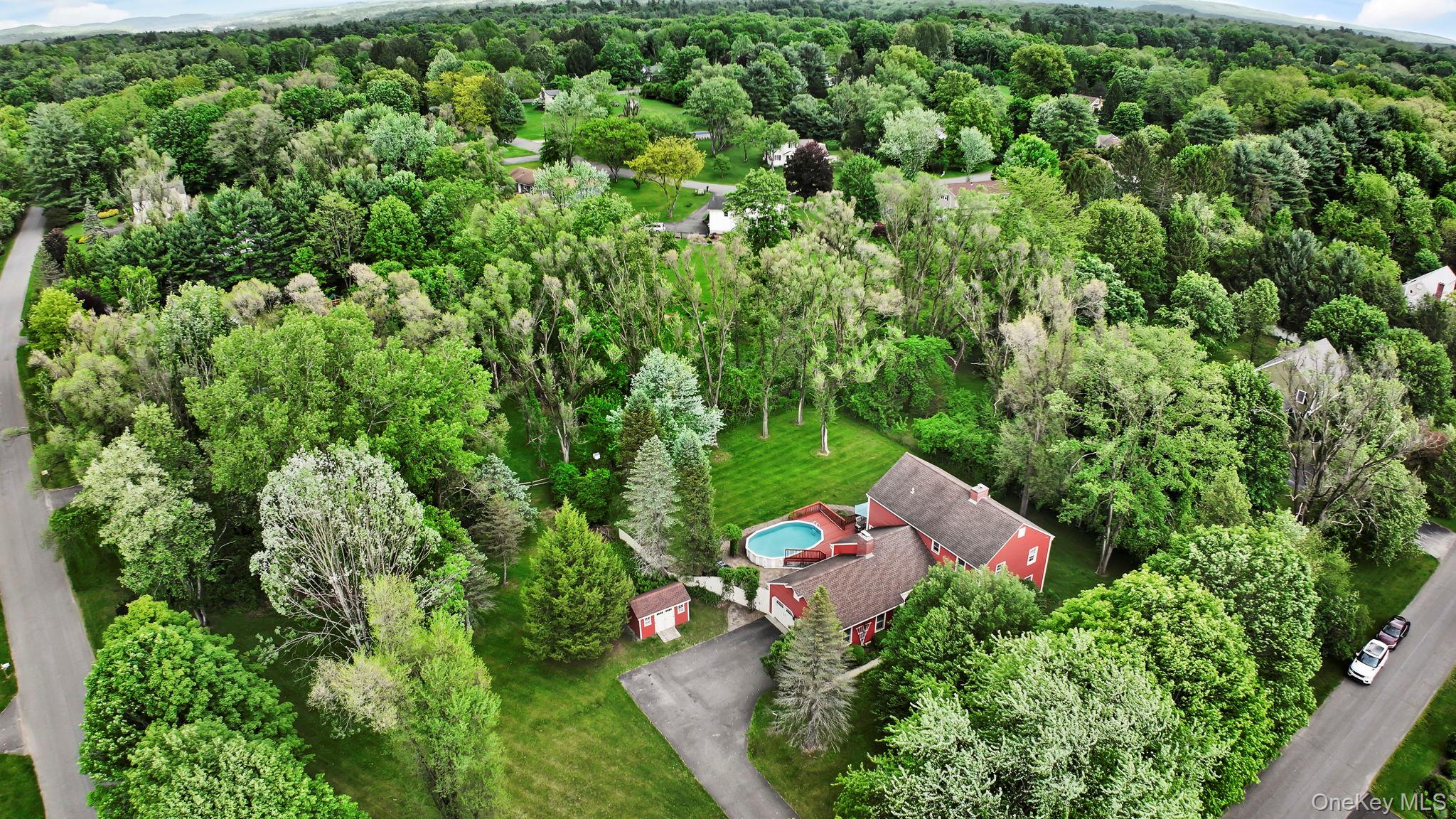 74 Vincent Lane Stone Ridge, NY 12484 - Photo 4 of 49 an aerial view of a house with yard