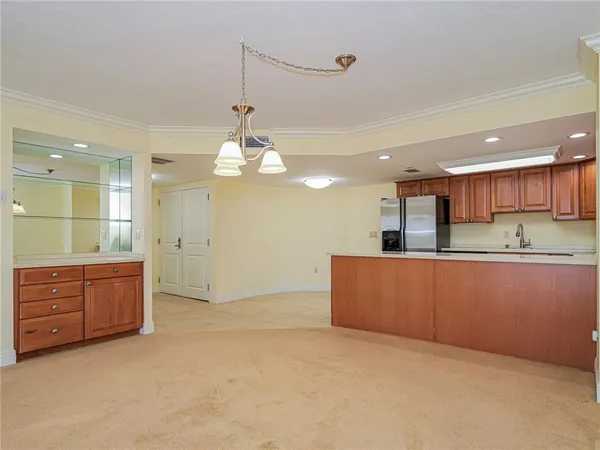 a view of kitchen and window
