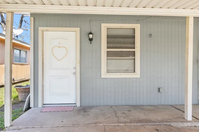 a view of an entryway door