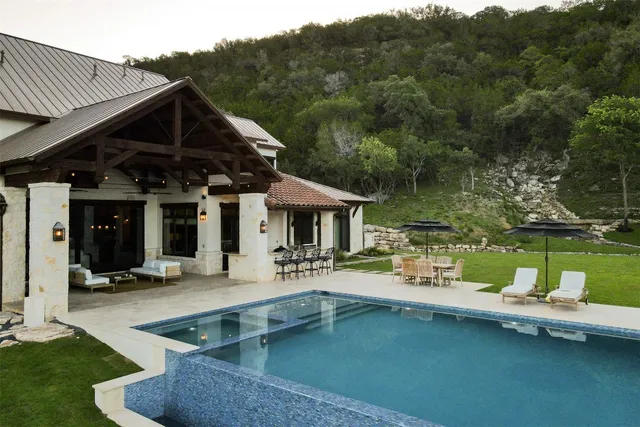 a view of a house with pool