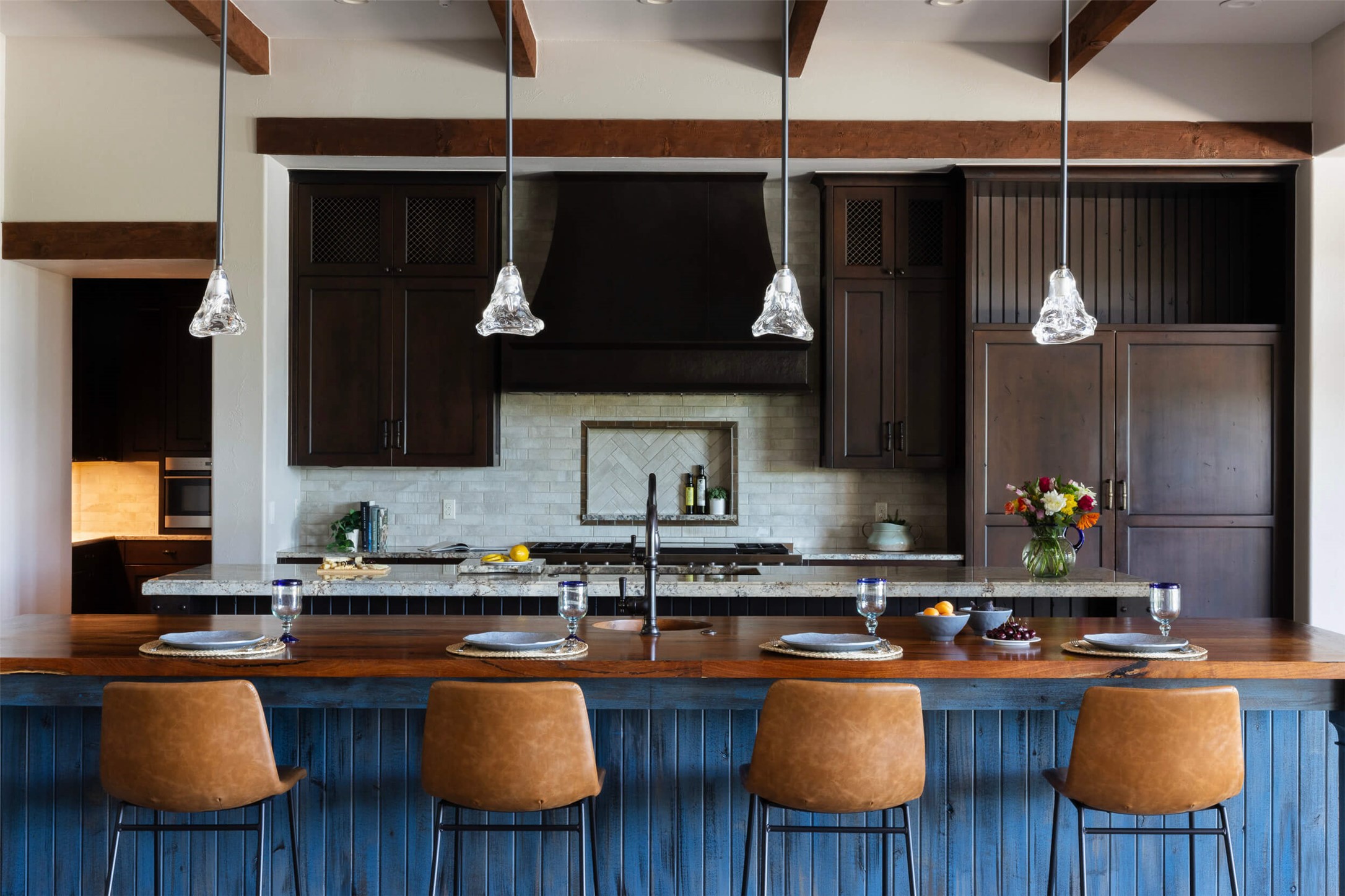 15016 Flat Top Ranch Road Austin, TX 78732 - Photo 3 of 40 a kitchen with stainless steel appliances granite countertop a stove a sink dishwasher and cabinets with wooden floor