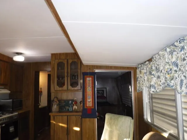 a view of a hallway with entryway