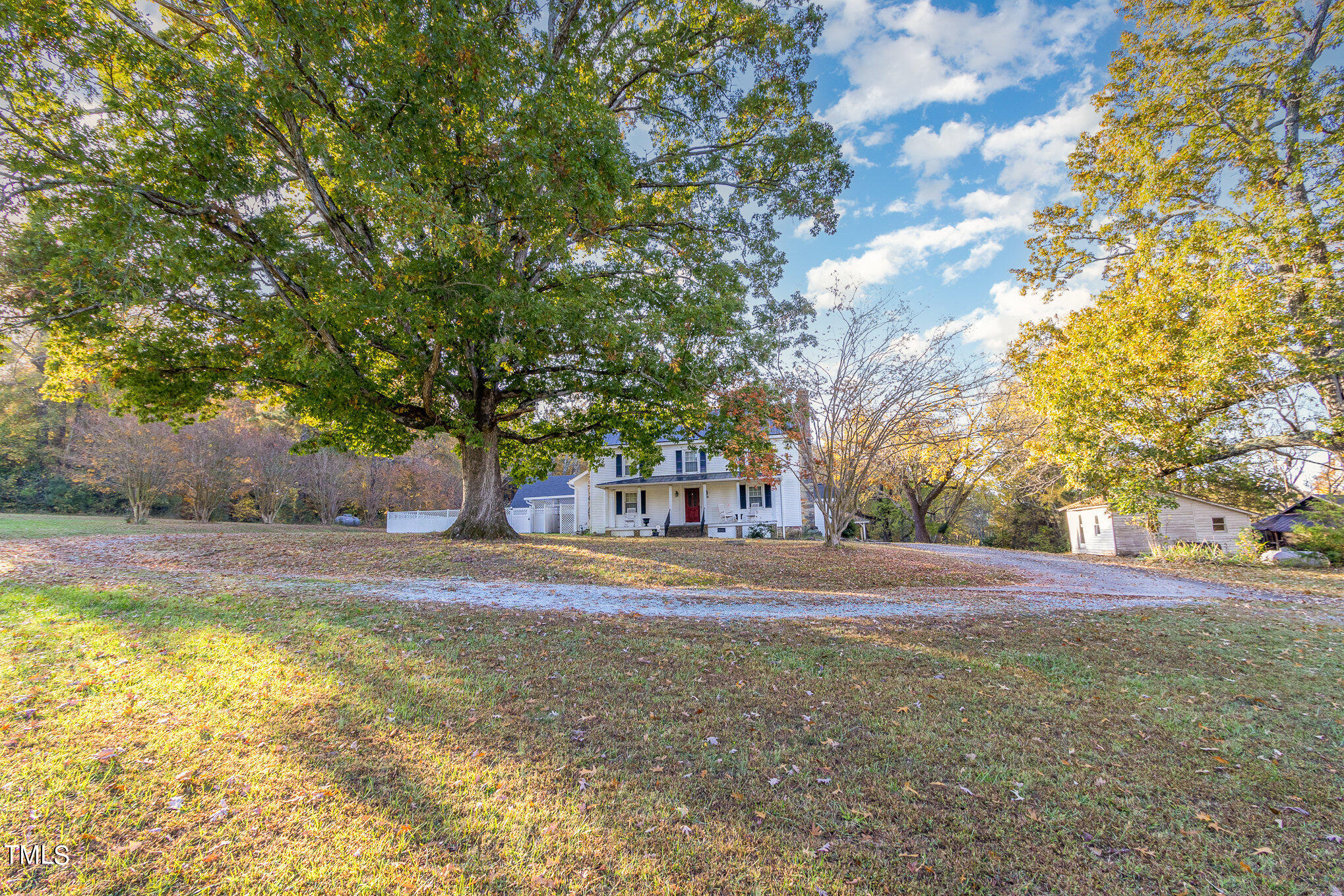 804 Bahama Road Bahama, NC 27503 - Photo 15 of 80 a view of a yard with large trees
