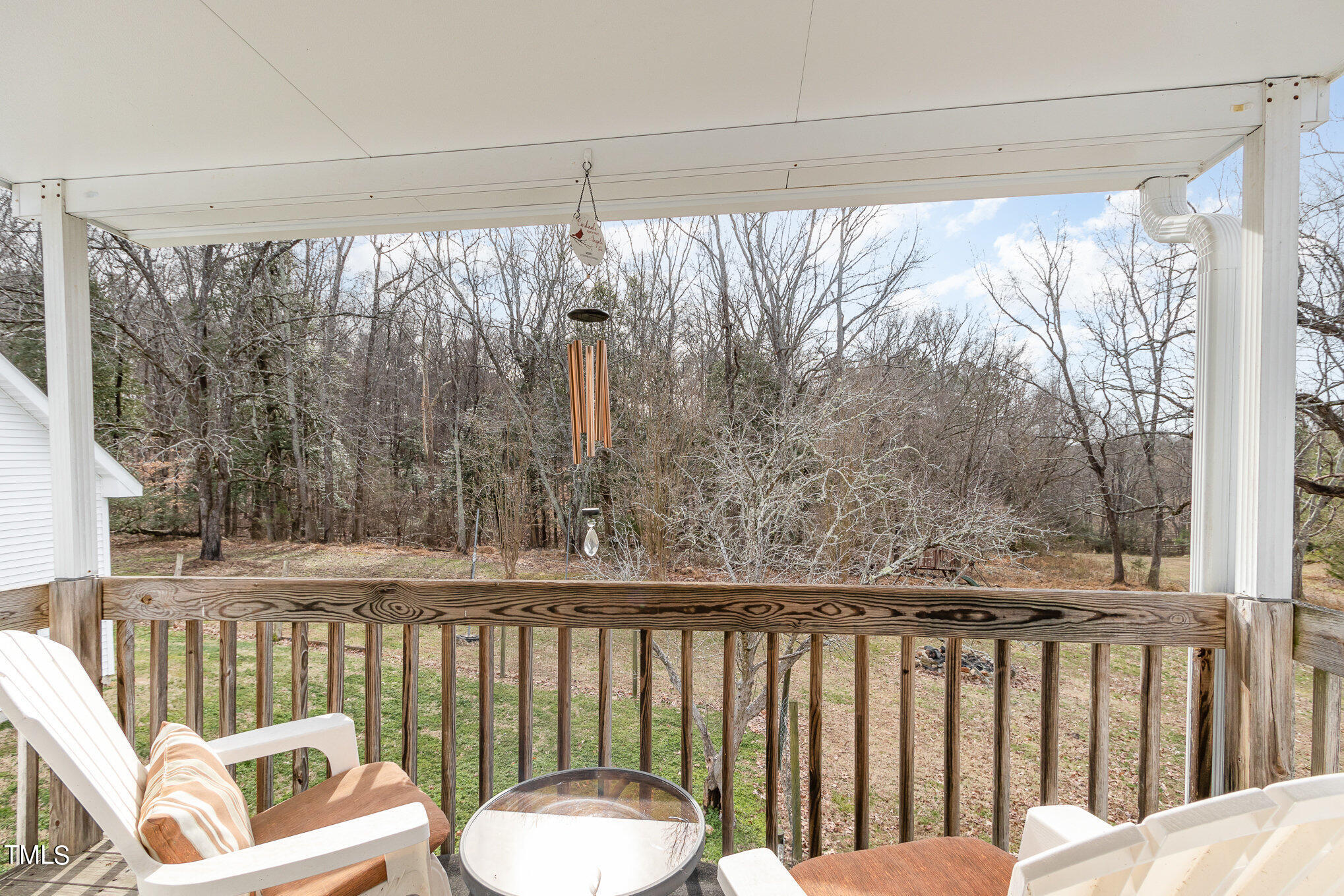 804 Bahama Road Bahama, NC 27503 - Photo 38 of 80 a view of a two chairs in the balcony