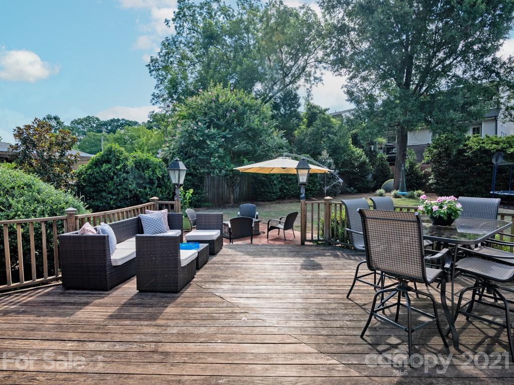 1315 Ferncliff Road Charlotte, NC 28211 - Photo 34 of 44 a view of backyard with seating space and trees