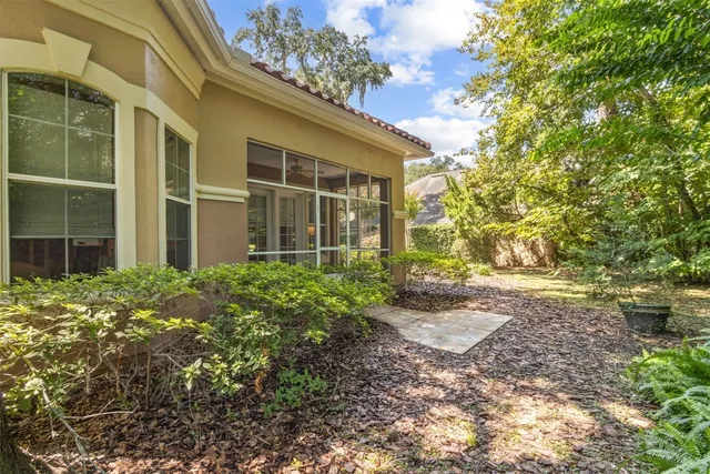 a view of a pathway of a building