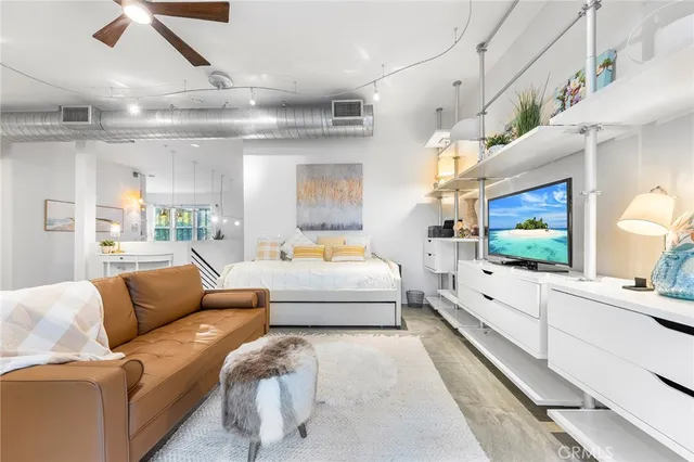 a view of balcony with two and white walls