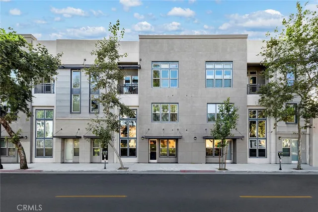 a building view with a outdoor space