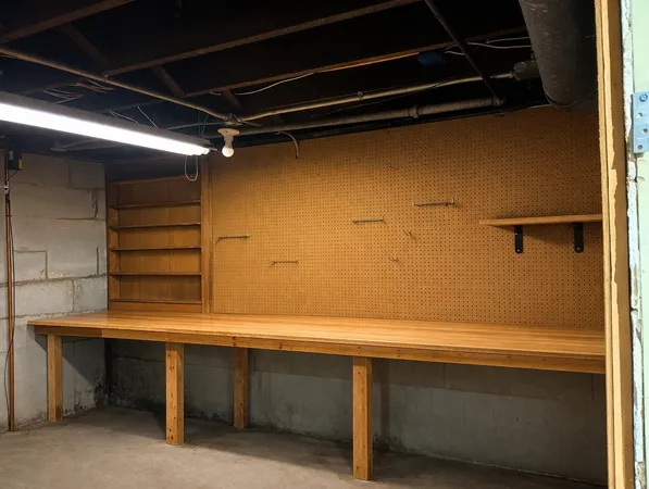 a room with storage and utility