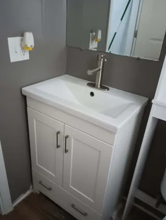 a close view of sink