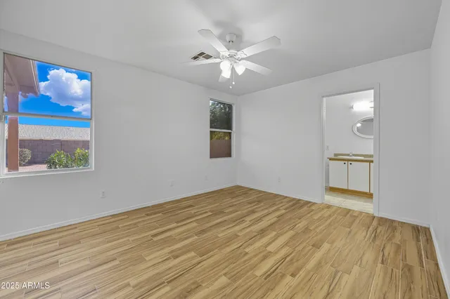 wooden floor in an empty room