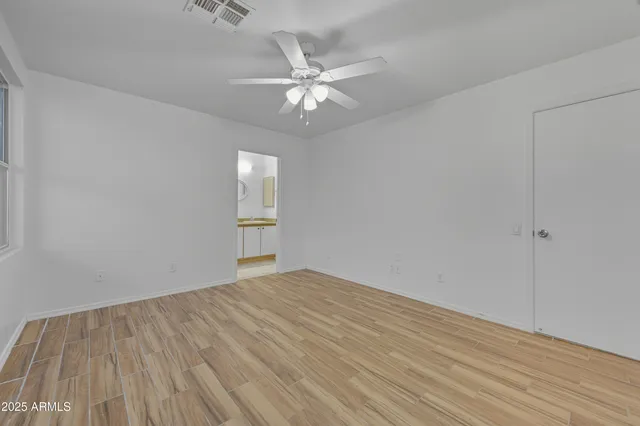 wooden floor in a room