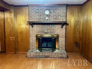 32 Pine Drive Lynchburg, VA 24502 - Photo 16 of 30 a view of fireplace and bathroom with a wooden floor
