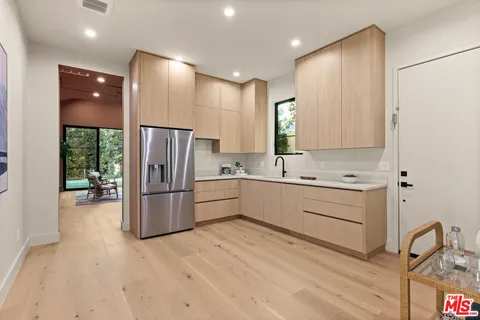 a workspace with furniture and window