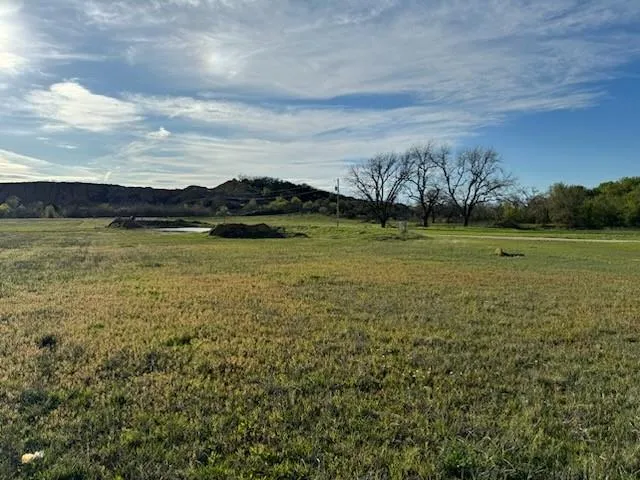 a view of an ocean from a yard