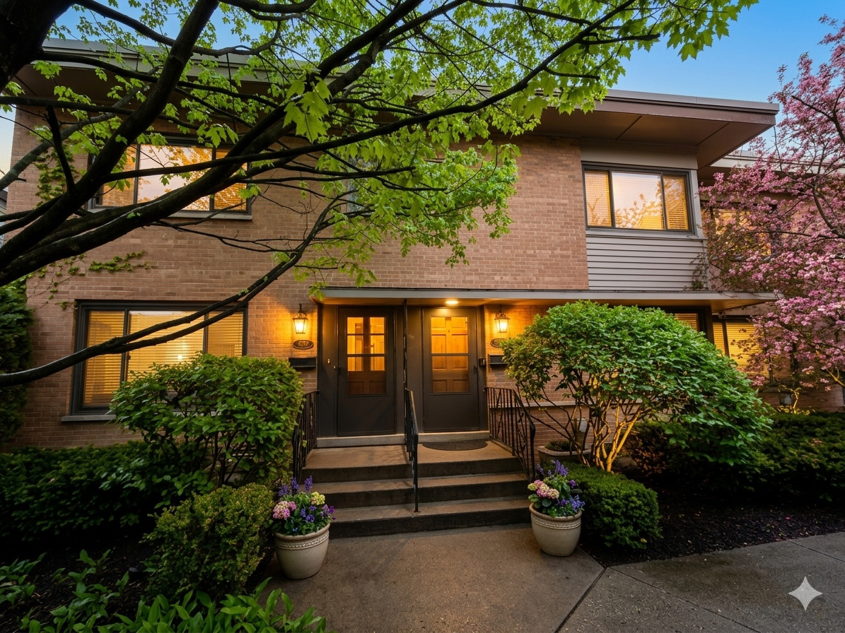 539.5 Ridge Road Wilmette, IL 60091 - Photo 2 of 11 a front view of a house with a yard