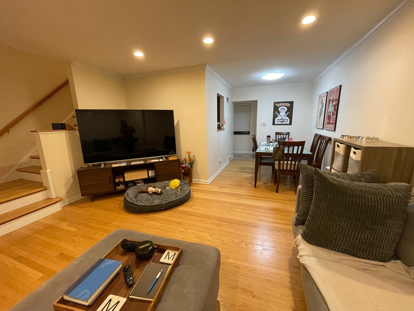 539.5 Ridge Road Wilmette, IL 60091 - Photo 3 of 11 a living room with furniture and a flat screen tv