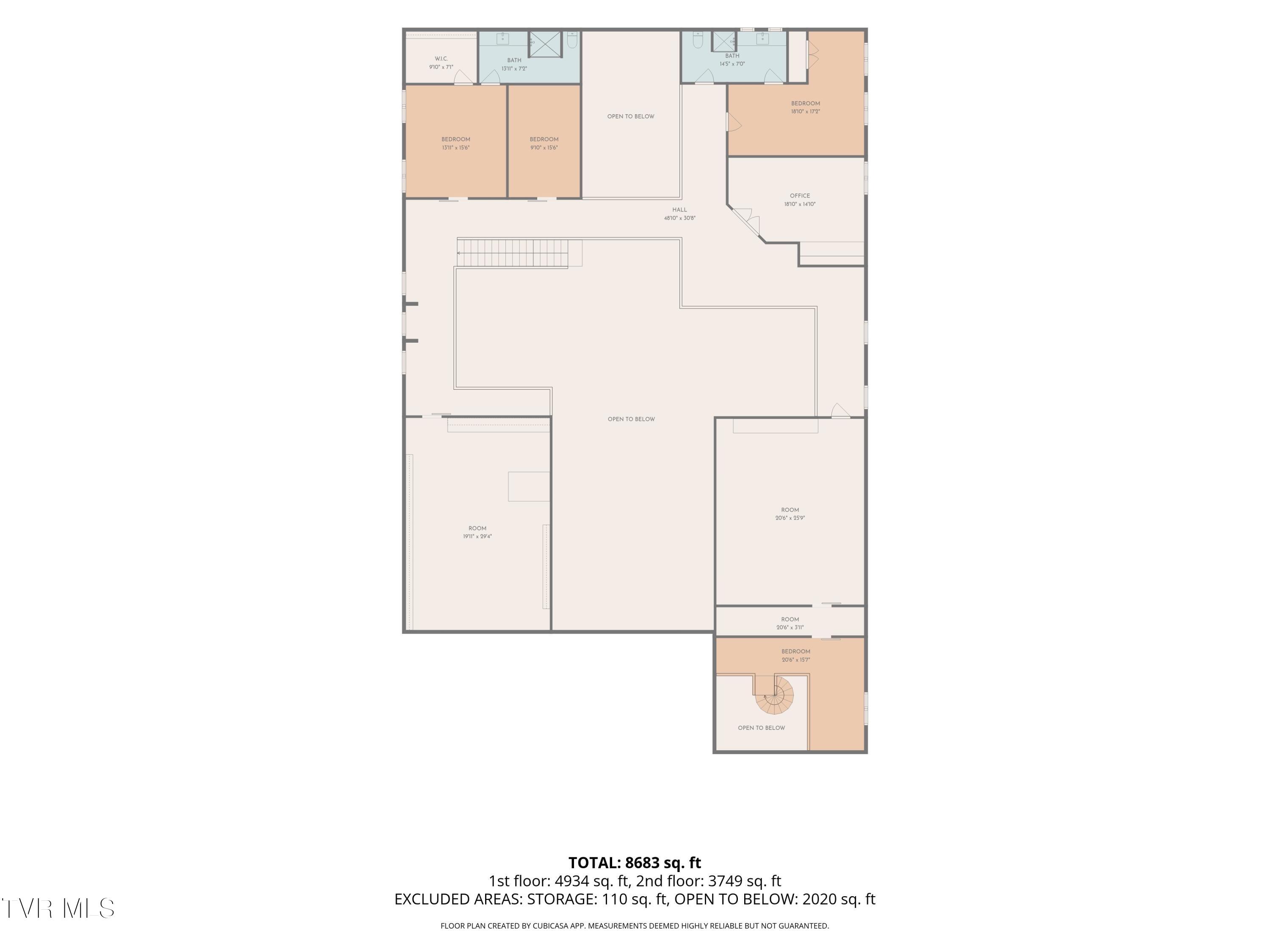 809 South Austin Springs Road Johnson City, TN 37601 - Photo 140 of 141 2D Floor Plan for 809 Austin Springs Roa