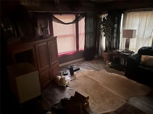 a table that has a table and a chair in it