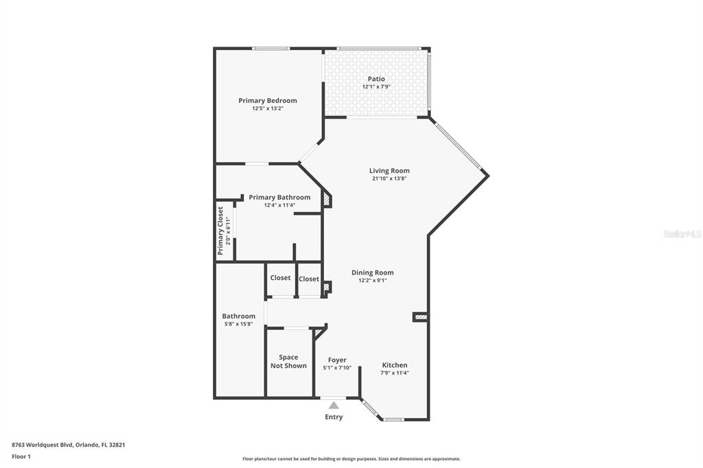 8762 Worldquest Boulevard, Unit 5103 Orlando, FL 32821 - Photo 30 of 30 a picture of floor plan