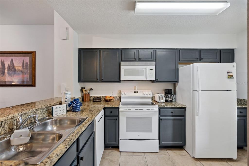 8762 Worldquest Boulevard, Unit 5103 Orlando, FL 32821 - Photo 9 of 30 a kitchen with a sink a stove and refrigerator