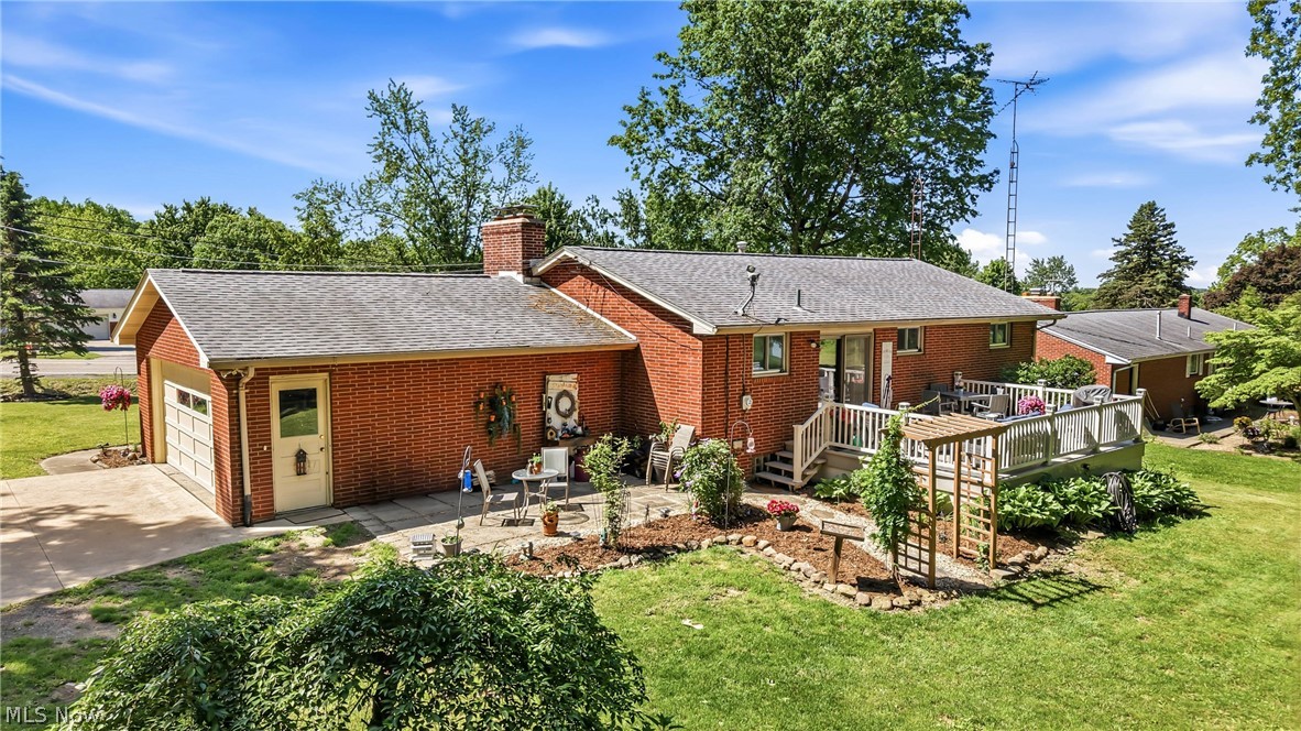 6127 Columbus Road Northeast Louisville, OH 44641 - Photo 32 of 49 Aerial of the patio and deck