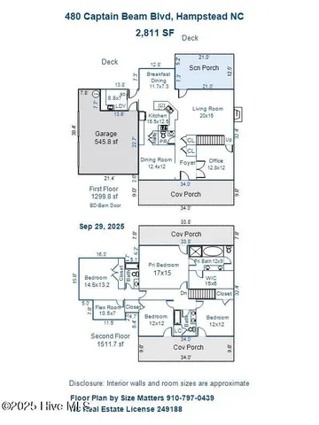 $785,000 | 480 Captain Beam Boulevard, Hampstead, NC 28443