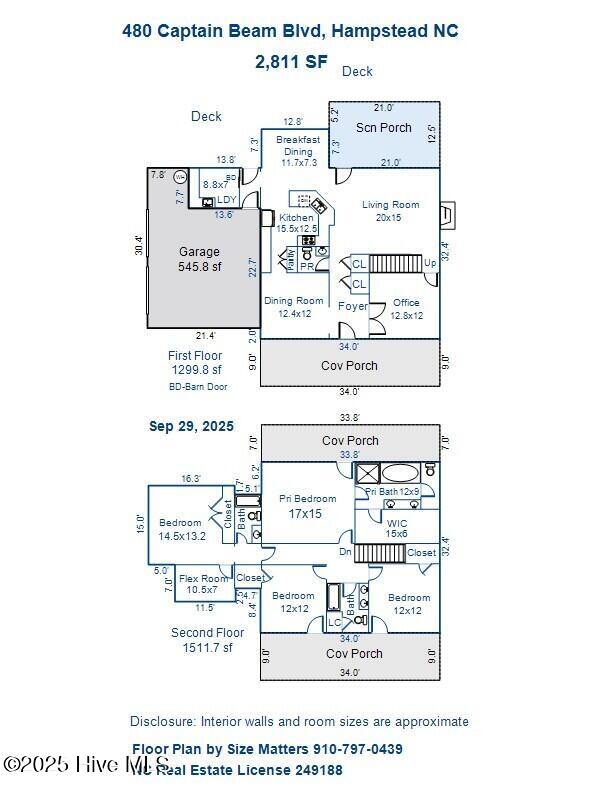 480 Captain Beam Boulevard Hampstead, NC 28443 - Photo 69 of 69 floorplan