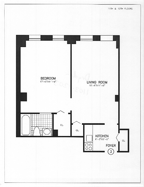 150 East 39th Street, Unit 1703 Manhattan, NY 10016 - Photo 22 of 22 Floor Plan