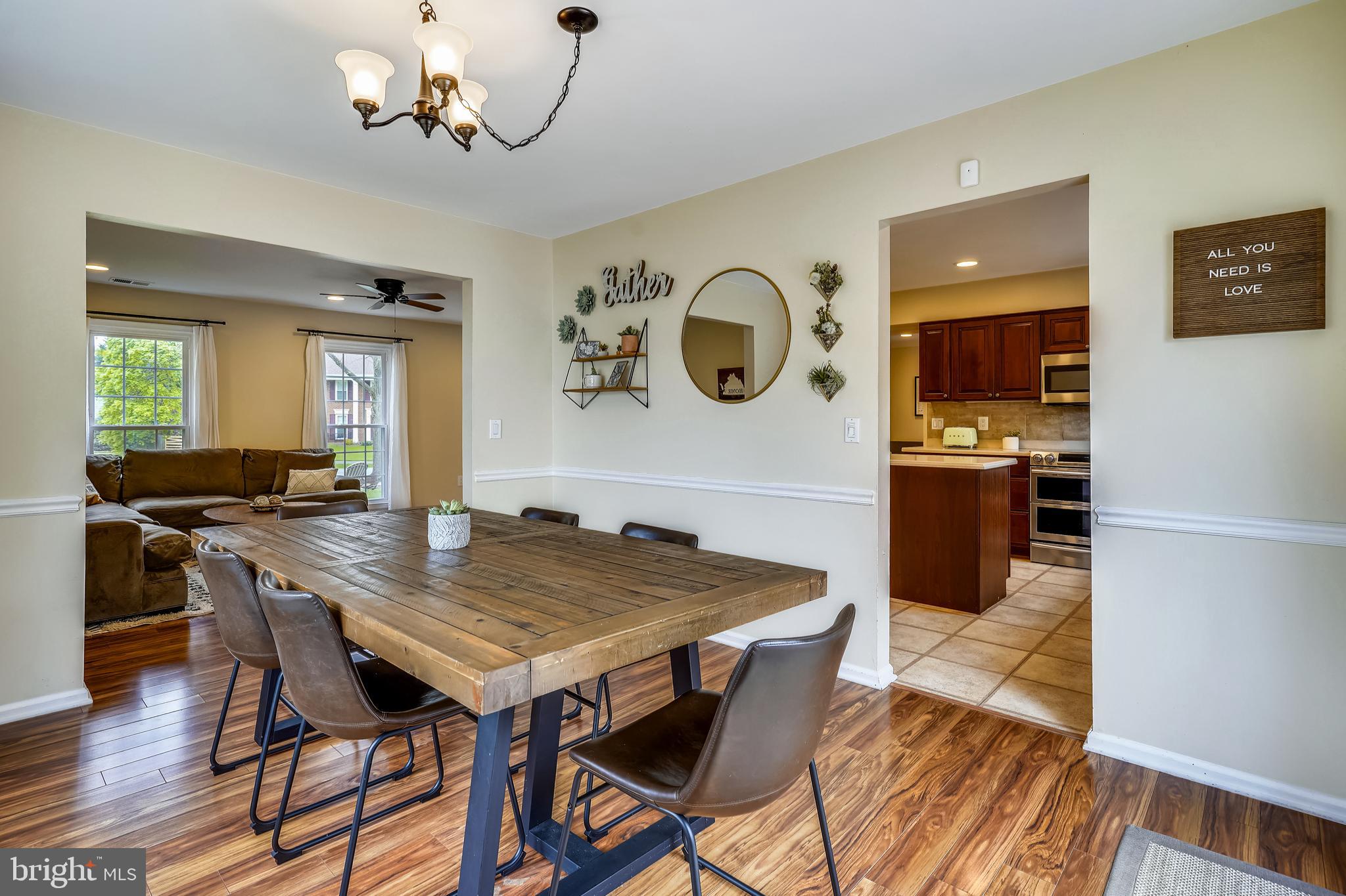 110 Minor Road Sterling, VA 20165 - Photo 8 of 57 Dining area flows into the living room and kitchen