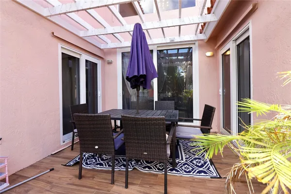 a view of balcony and patio