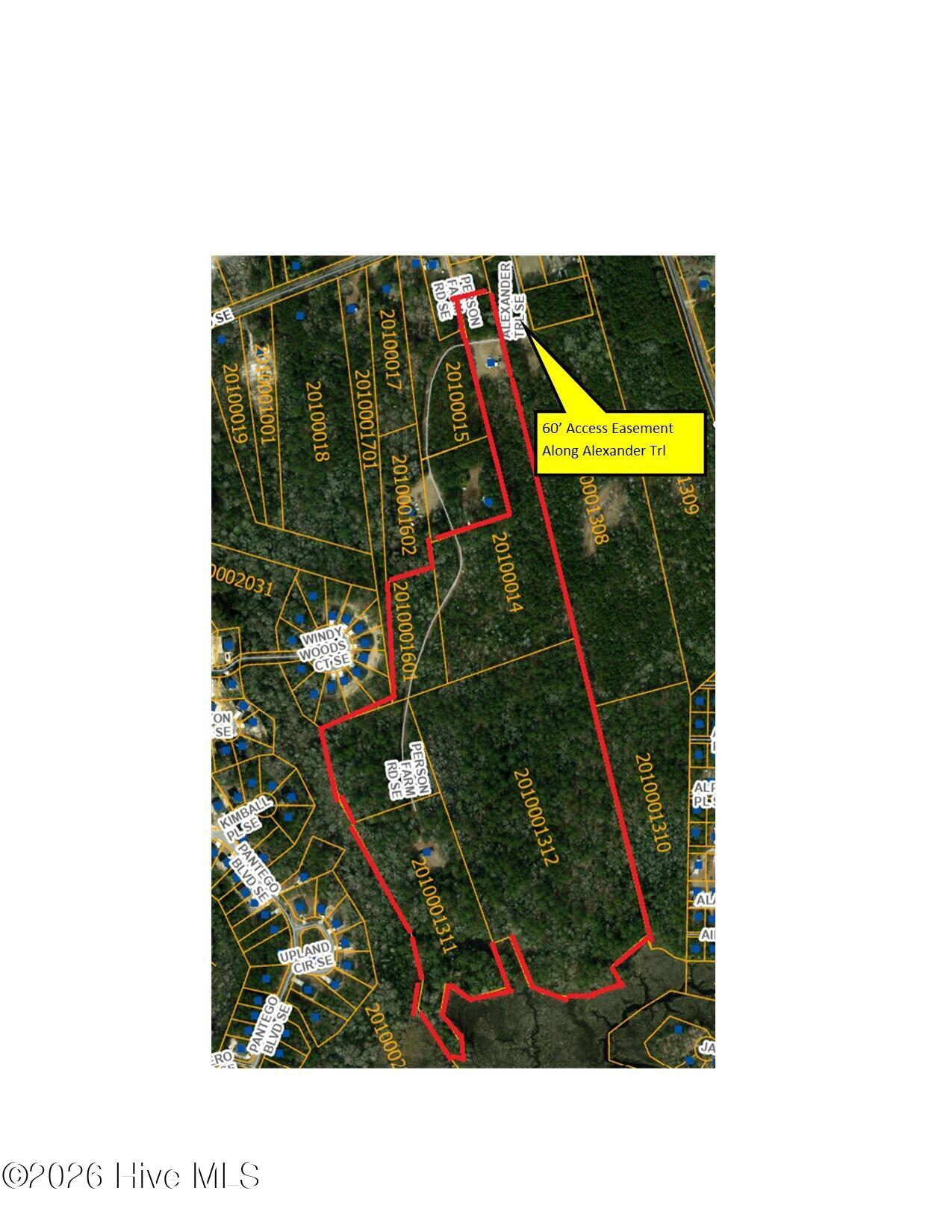 1060 Person Farm Road Southeast Bolivia, NC 28422 - Photo 4 of 4 outline with Alexander Trl Callout
