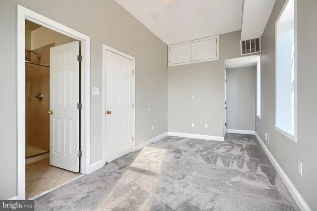 a view of an empty room