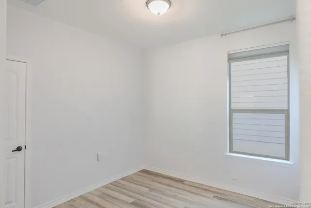 a view of a small space with closet