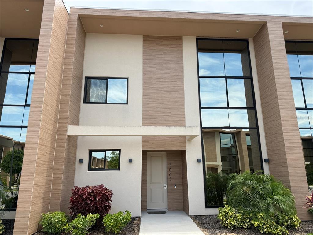 a front view of a house