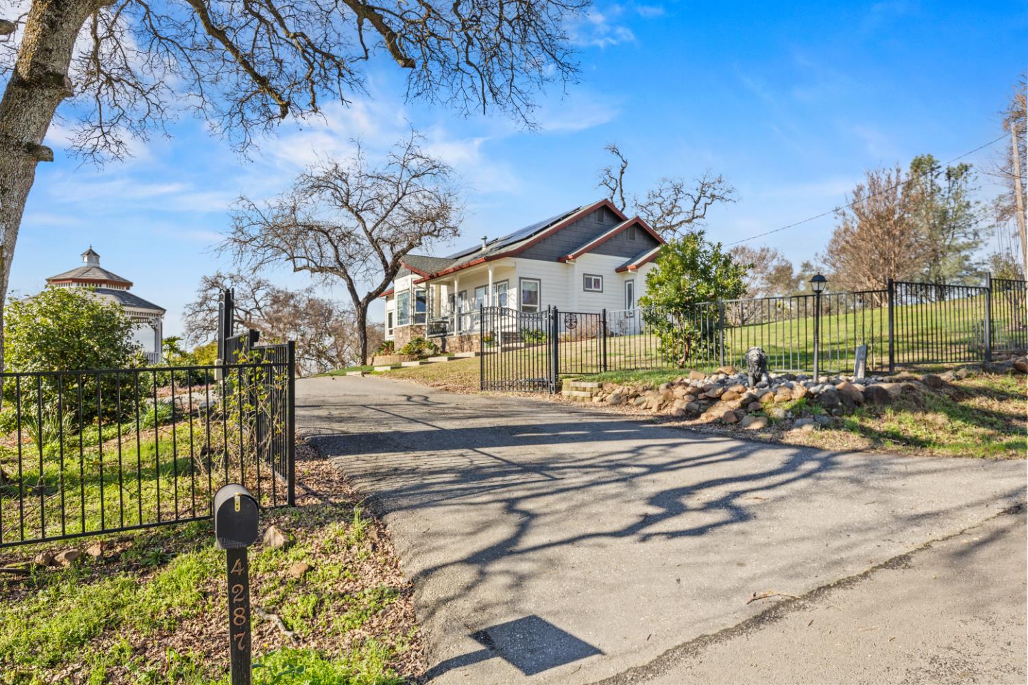 4287 Burnett Road Lincoln, CA 95648 - Photo 29 of 62 Paved driveway with automatic gate