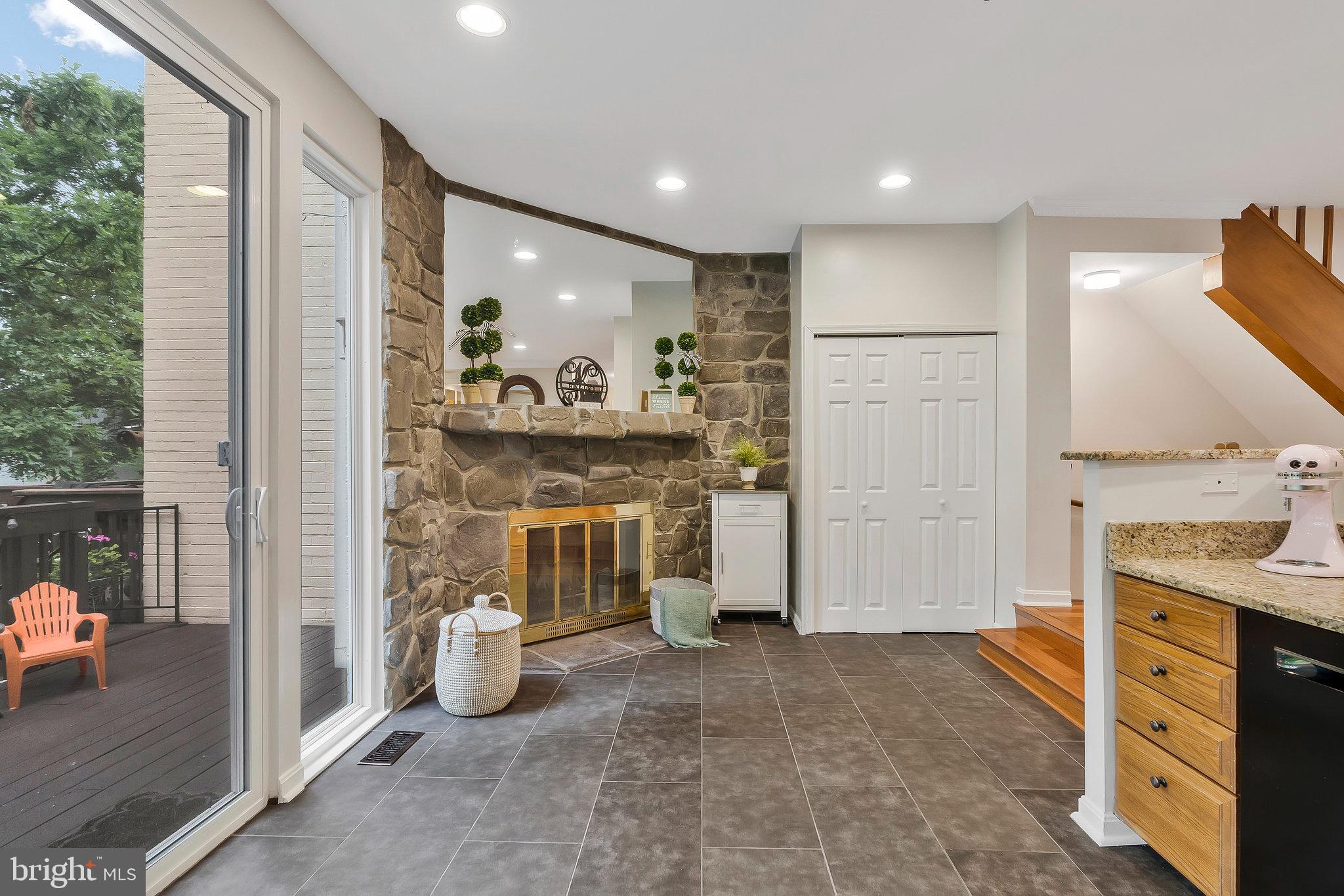 2026 Chadds Ford Drive Reston, VA 20191 - Photo 14 of 45 Cozy angled wood burning fireplace