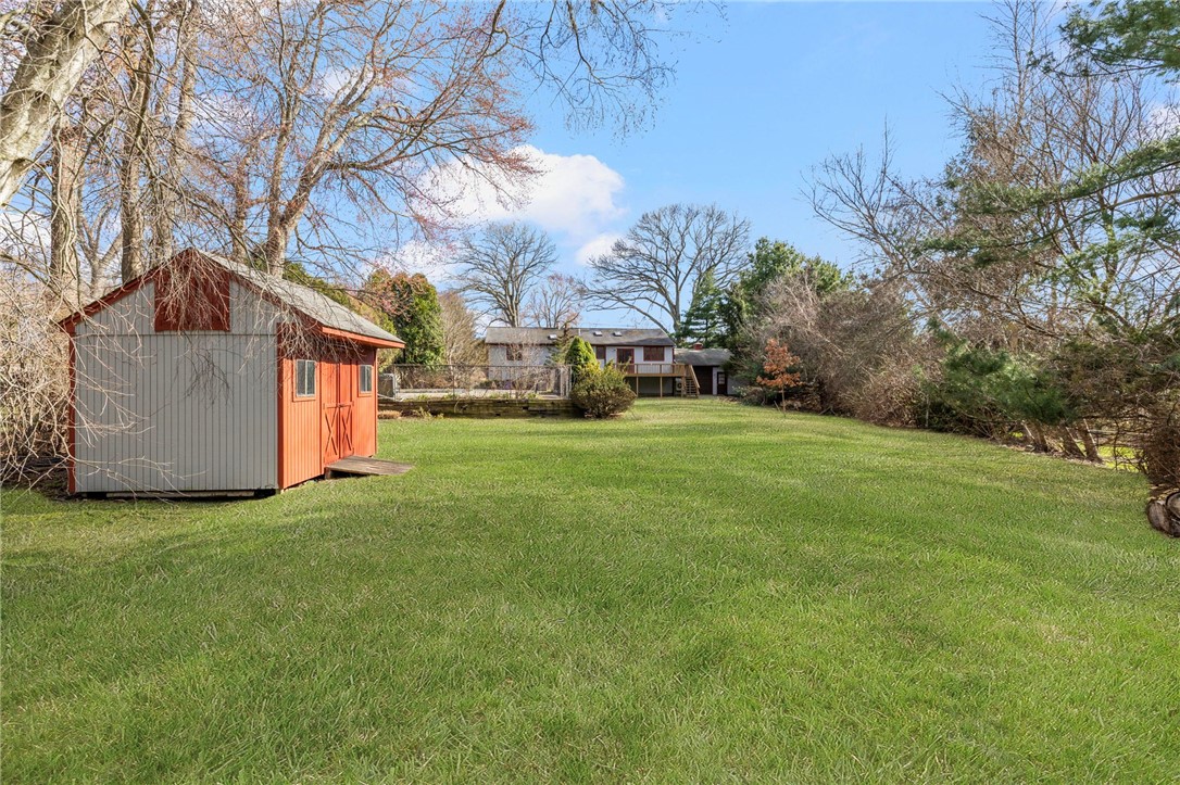 285 Randall Avenue Warwick, RI 02889 - Photo 34 of 37 View of back yard, garage & deck. Shed for added storage!