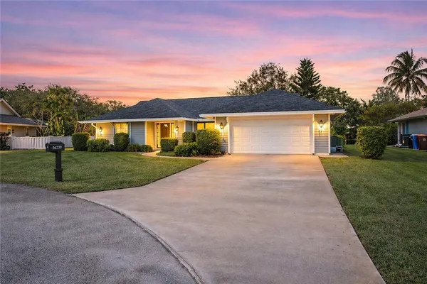 front view of house with a yard