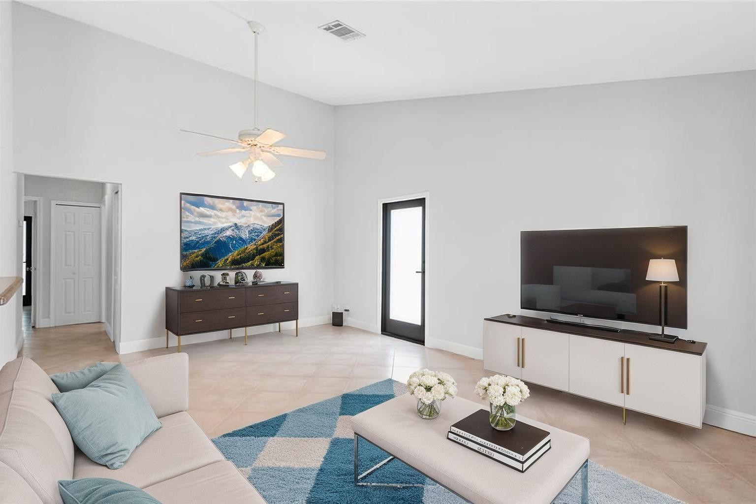 22840 Markham Way Boca Raton, FL 33428 - Photo 15 of 30 a living room with furniture and a flat screen tv