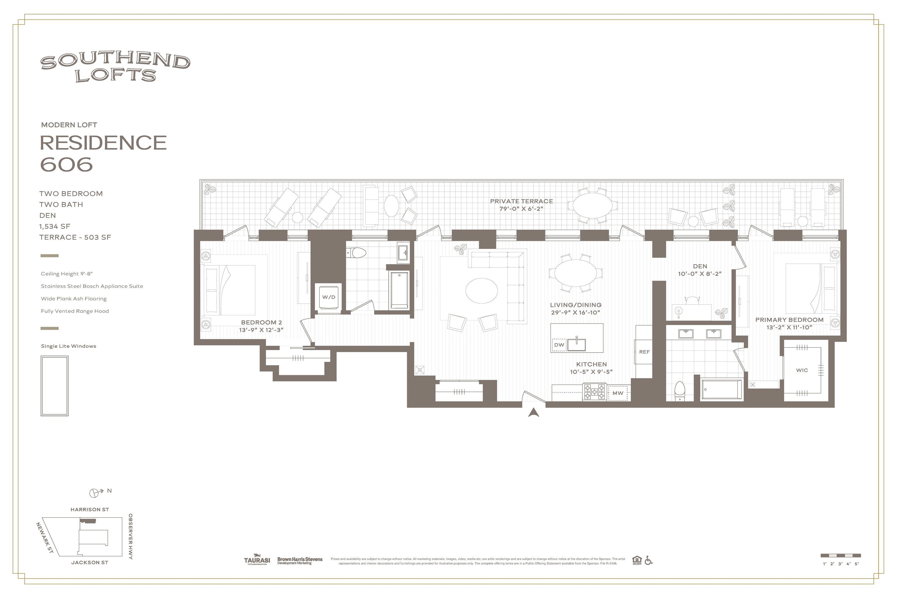 38 Jackson Street, Unit 606 Hoboken, NJ 07030 - Photo 16 of 16 a picture of a floor plan