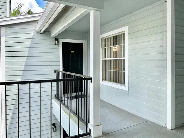 a view of front door and porch