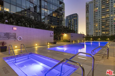 a view of a city with tall buildings