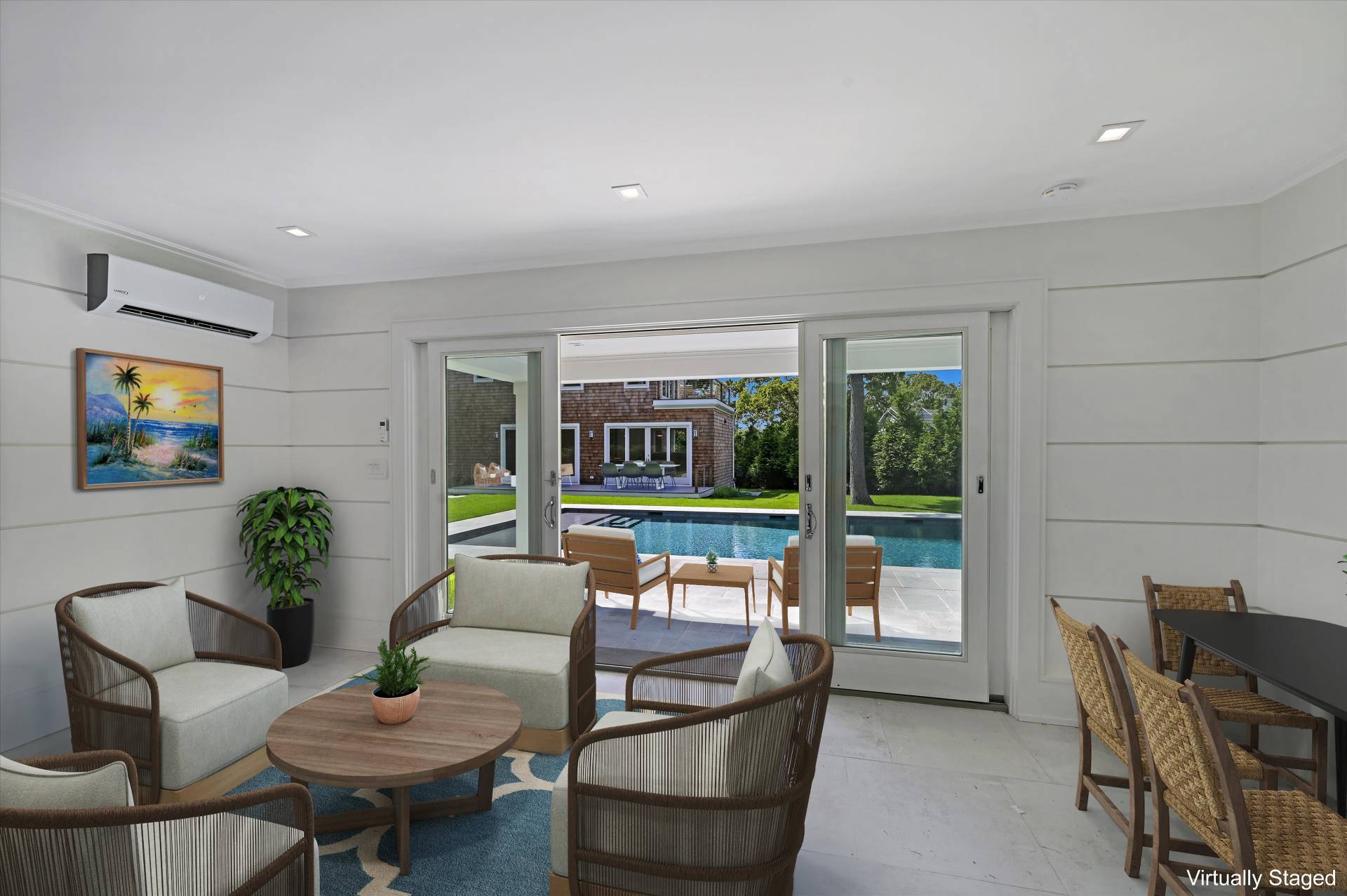 138 Big Fresh Pond Road Southampton, NY 11968 - Photo 39 of 43 a living room with furniture and a potted plant