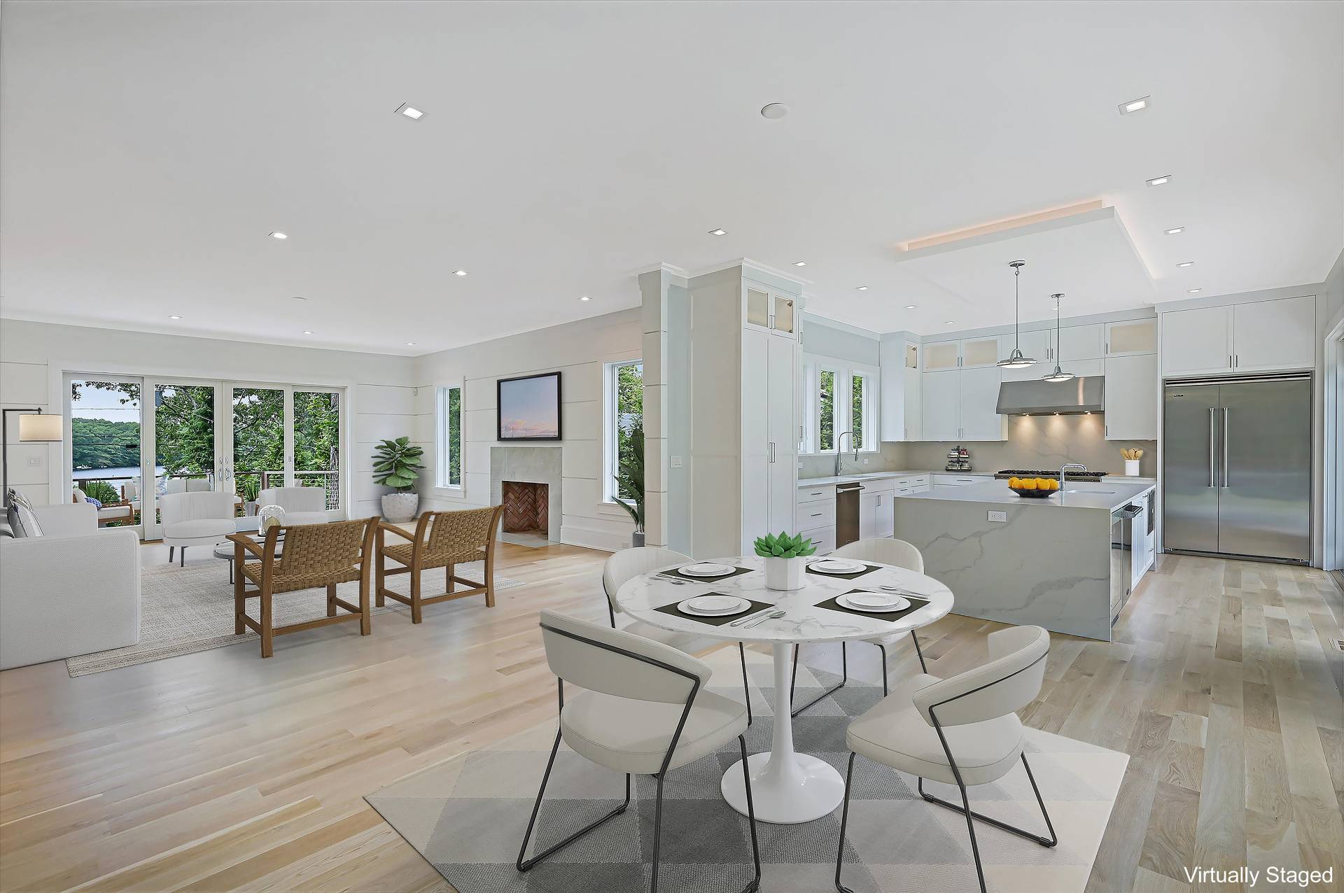 138 Big Fresh Pond Road Southampton, NY 11968 - Photo 9 of 43 a dining room with furniture and wooden floor