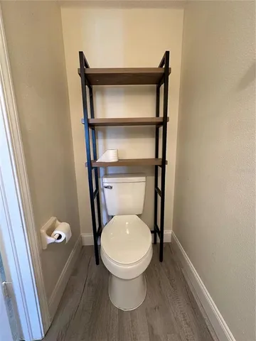 a bathroom with a toilet