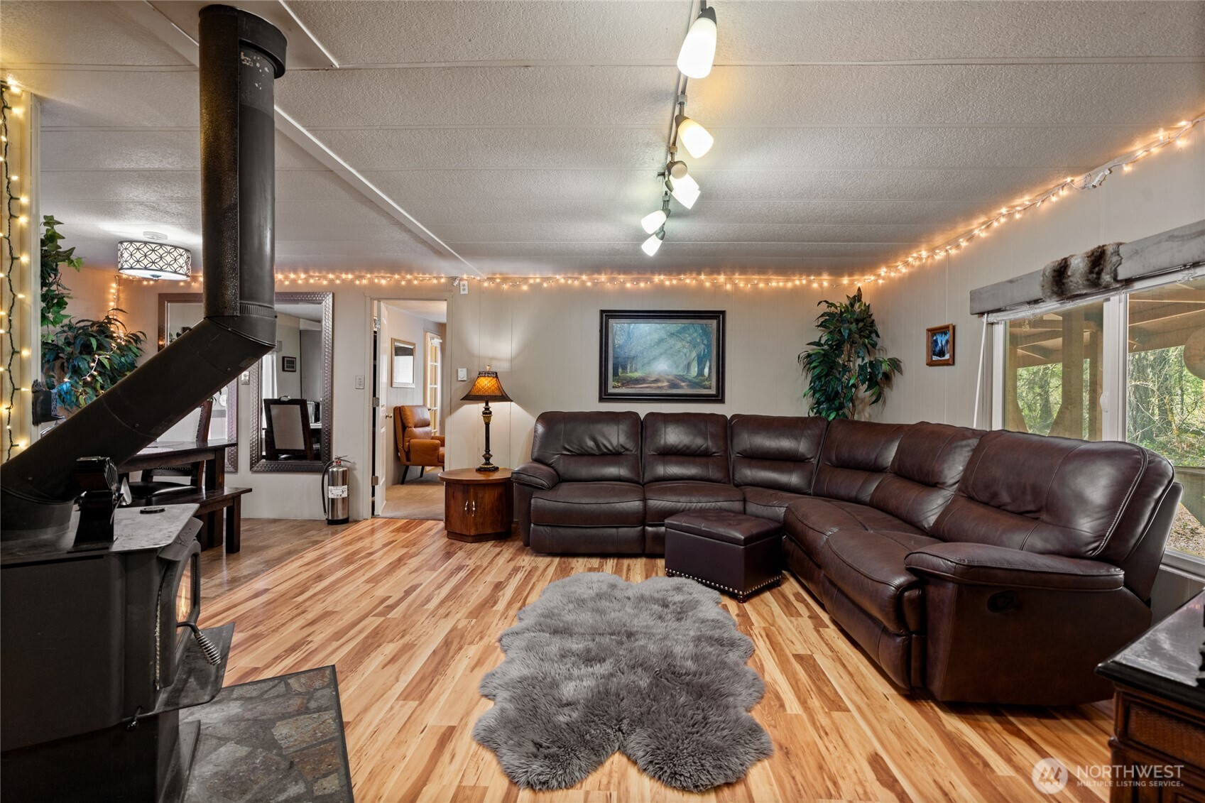 271 Skate Creek Road North Ashford, WA 98304 - Photo 4 of 40 a living room with furniture and a flat screen tv