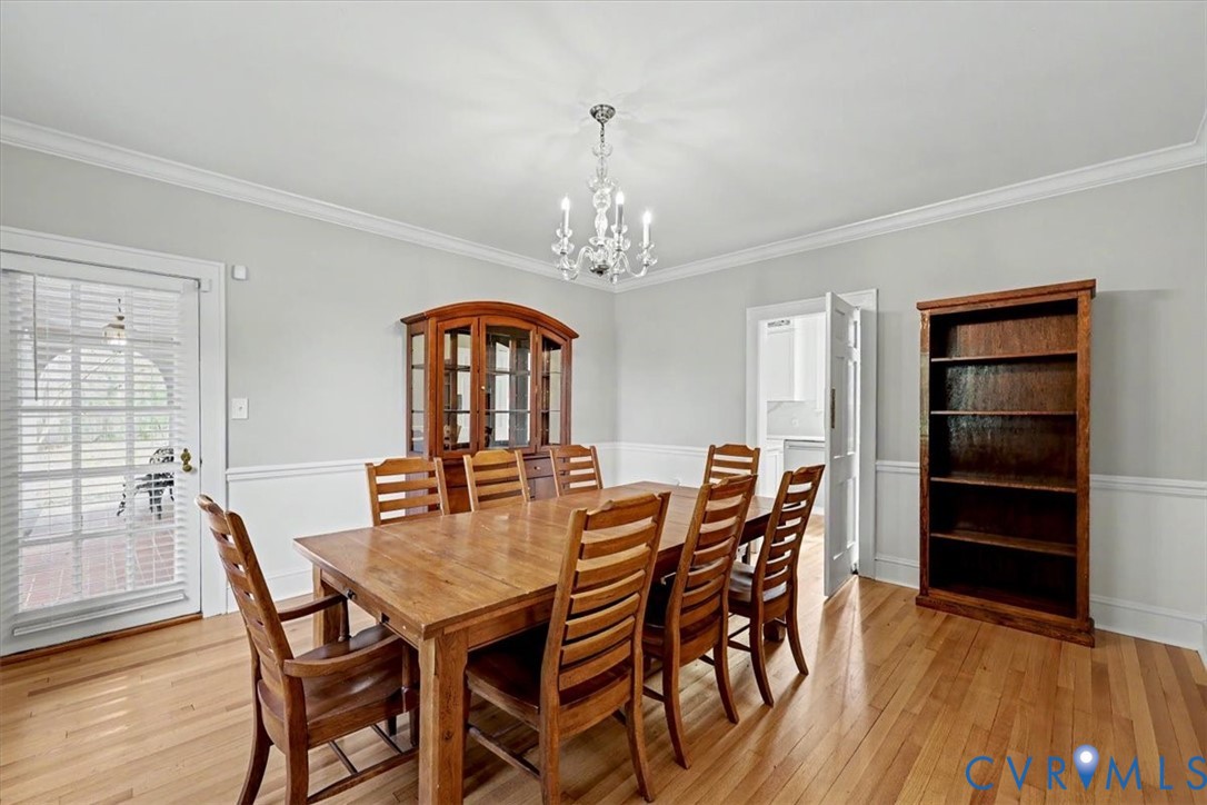 2800 Nottoway Boulevard Victoria, VA 23974 - Photo 18 of 45 Dining space with light wood-style floors, ornamen