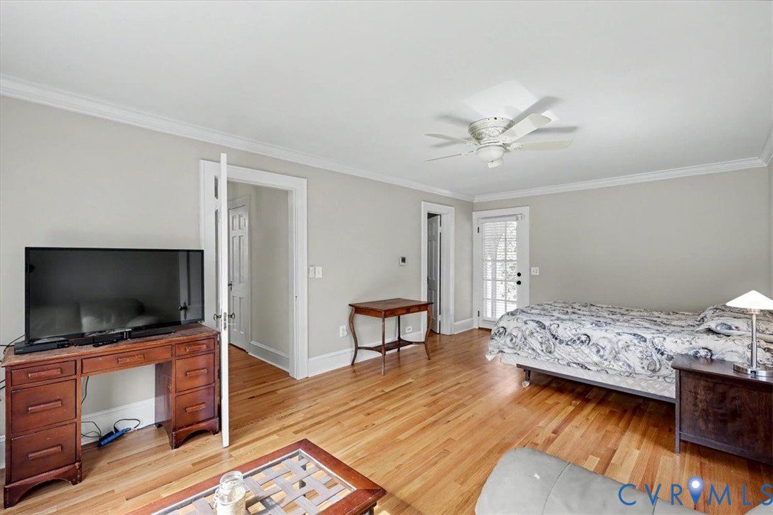 2800 Nottoway Boulevard Victoria, VA 23974 - Photo 26 of 45 Bedroom with crown molding, light wood-style floor
