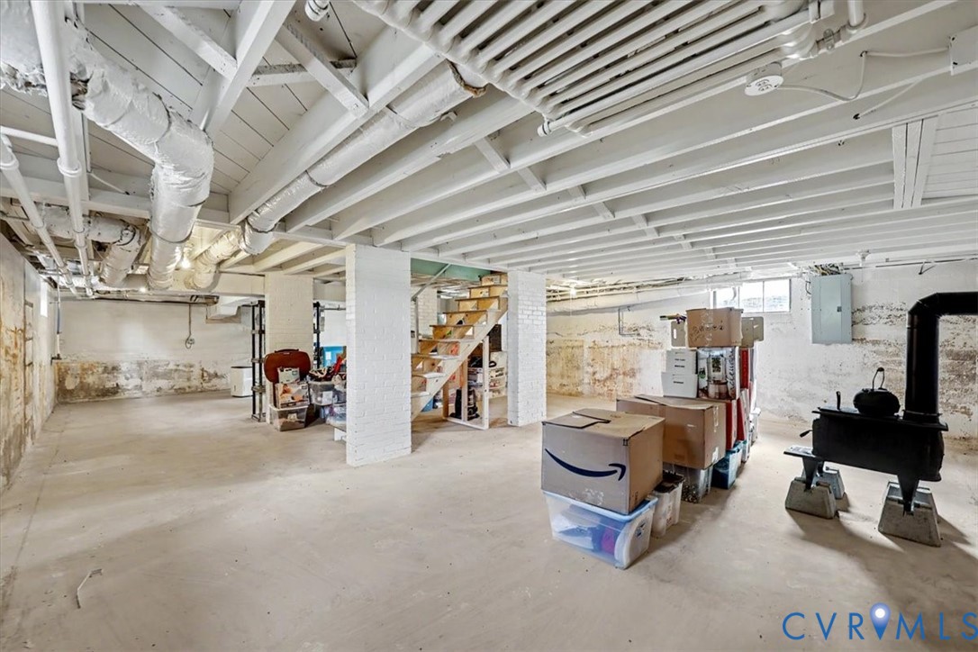2800 Nottoway Boulevard Victoria, VA 23974 - Photo 30 of 45 Basement with stairs and electric panel